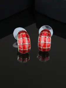 Estele Gold Plated Contemporary Studs Earrings