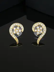 Estele Gold-Plated Contemporary Studs Earrings