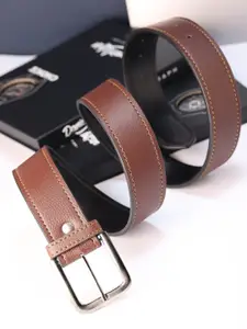 ZEVORA Men Leather Wide Belt