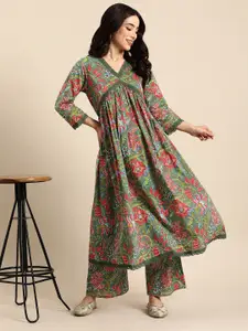 Anouk Women Floral Printed Cotton Kurta