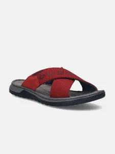 Bugatti Men Illaro Fabric Cross Strap Open Toe Comfort Sandals
