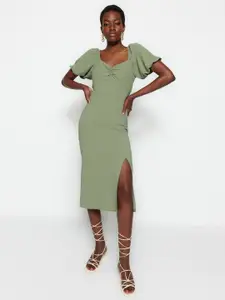 Trendyol Puff Sleeve Sheath Dress