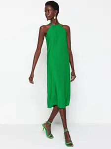 Trendyol Round Neck A-Line Dress