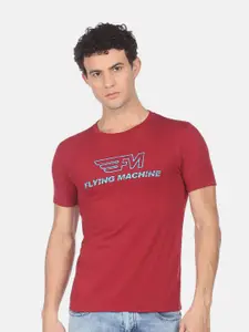 Flying Machine Men Typography Printed T-shirt