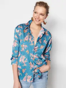 Trendyol Contemporary Fit Floral Printed Casual Shirt