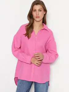Trendyol Contemporary Pure Cotton Casual Shirt