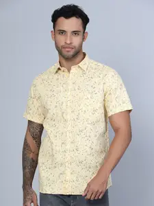 Cantabil Smart Floral Printed Cotton Casual Shirt