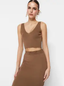 Trendyol Pure Cotton Top With Skirt