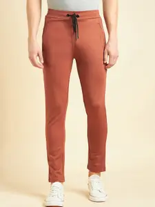 Sweet Dreams Men Orange Dry Fit Mid Rise Track Pants