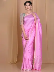 Very Much Indian Zari Pure Linen Saree