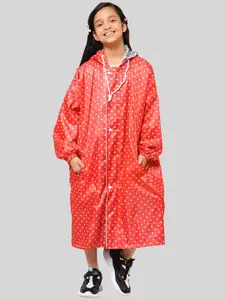 THE CLOWNFISH Girls Printed Reversible Waterproof Rain Suit