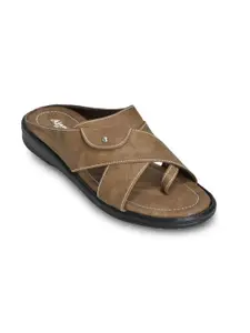 Ajanta Men Textured Comfort Sandals