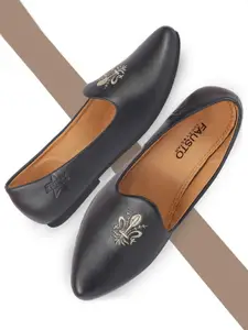 FAUSTO Men Embroidered Lightweight Mojaris