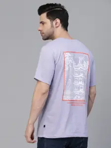 Rigo Printed Drop-Shoulder Sleeves Cotton Oversized T-Shirt