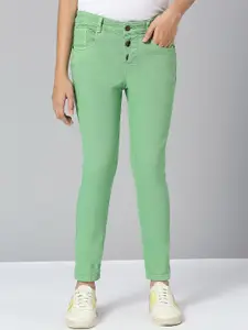 JUSTICE Girls Mid-Rise Slim Fit Clean Look Jeans