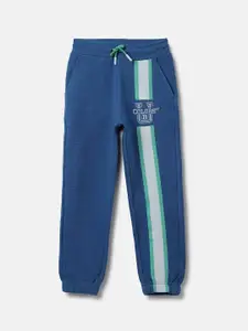 United Colors of Benetton Boys Ribbed & Striped Cotton Joggers