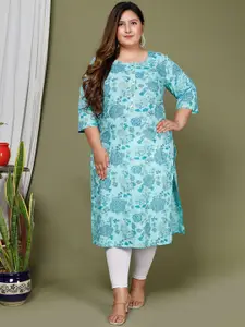 Swasti Floral Printed Gotta Patti Pure Cotton Kurta