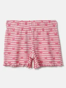 United Colors of Benetton Girls Conversational Printed Cotton Shorts