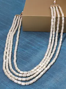 Zaveri Pearls Gold-Plated Layered Necklace