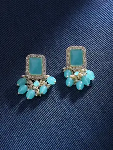 Zaveri Pearls Gold-plated Stones & Beads Dazzling Studs Earrings