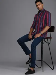 Allen Solly Men Slim Fit Opaque Striped Casual Shirt