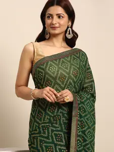 Indian Women Printed Silk Blend Saree