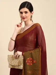 Indian Women Embellished Silk Blend Designer Saree