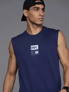 HRX by Hrithik Roshan Men Brand Logo Detail Sweatshirt