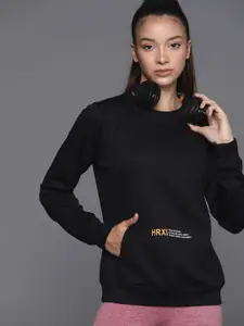 HRX by Hrithik Roshan Women Rapid-Dry Reflective Detail Running Sweatshirt