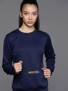 HRX by Hrithik Roshan Women Rapid-Dry Reflective Detail Running Sweatshirt
