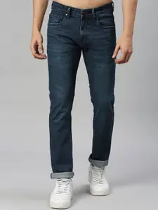Thomas Scott Men Classic Slim Fit Light Fade Stretchable Clean Look Jeans