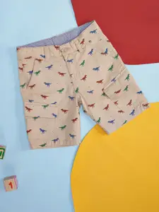 Pantaloons Junior Boys Conversational Printed Cotton Cargo Shorts