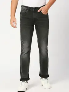 Pepe Jeans Men Mid-Rise Straight Fit Clean Look Heavy Fade Stretchable Jeans