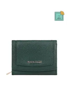 NAPA HIDE Textured Leather Three Fold Wallet