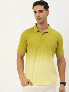 Peter England Ombre Polo Collar Pure Cotton T-shirt