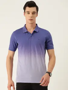 Peter England Pure Cotton Dyed Polo Collar T-shirt