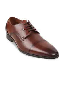 DAVINCHI Men Textured Formal Derbys