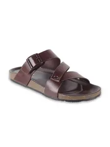 WALKWAY by Metro Men Open Toe Comfort Sandals With Buckle Detail