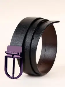 LOUIS STITCH 
Men Italian Leather Textured Reversible Belt