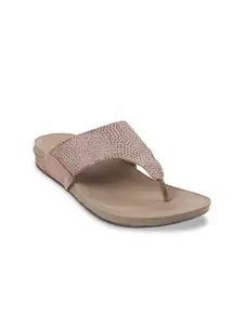 Mochi Embellished Open Toe Flats