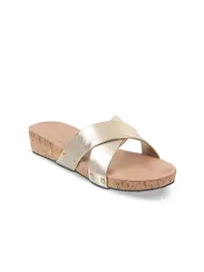 Mochi Cross Strap Open Toe Flats
