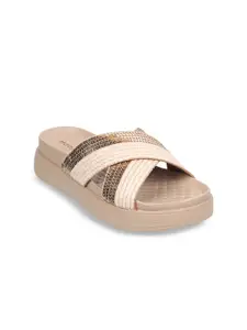 Mochi Embelished Open Toe Flatform