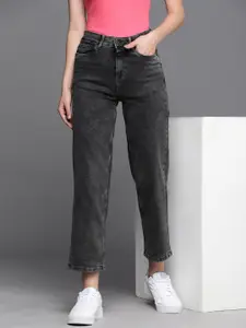 Allen Solly Woman Mid-Rise Heavy Fade Stretchable Cropped Jeans