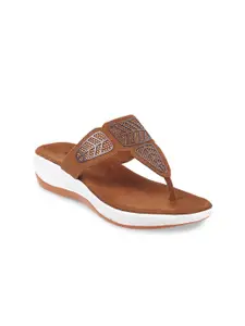 WALKWAY by Metro Embellished T-Strap Flats