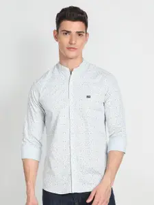 Arrow Sport Slim Fit Micro Ditsy Printed Pure Cotton Casual Shirt