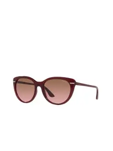 vogue Women Cateye Sunglasses With UV Protected Lens 8056597809856-Bordeaux