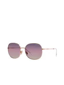 Vogue Eyewear Women Gradient Violet Lens Round Sunglasses - 0VO4272S5152U657