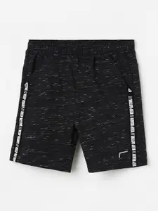 Fame Forever by Lifestyle Boys Mid-Rise Typography Printed Knitted Shorts