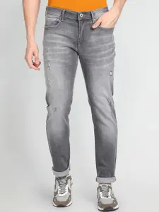 Flying Machine Men Straight Fit Lightly Distressed Heavy Fade Jeans