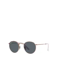 Ray-Ban Ray-Ban Men Round Sunglasses With UV Protected Lens 8056597858496-ROSE GOLD